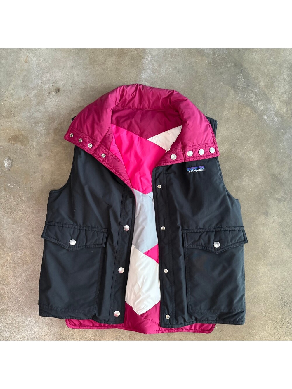 Patagonia Reversible Puffer Vest Women Sz M/L
